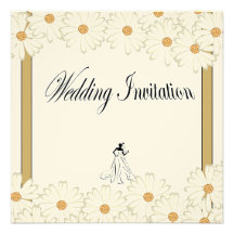 Faire-part de mariage royal d'or
