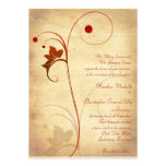 Faire-part de mariage rustique de baies de vigne d