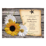 Faire-part de mariage rustique de marguerite de to