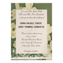 Faire-part de mariage vintage de fleurs de cerisie