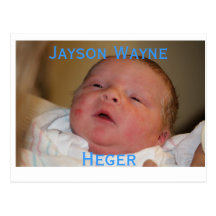 Faire-part de naissance cartes postales