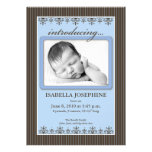 Faire-part de naissance chic du bigorneau 5x7 de f