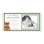 Faire-part de naissance customisé par menthe d'our photocartes