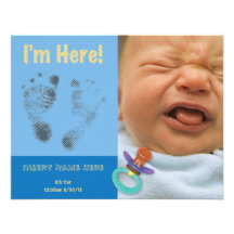 Faire-part de naissance de bébé