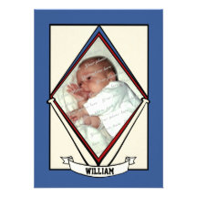 Faire-part de naissance de bébé de base-ball
