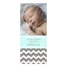 Faire-part de naissance de bébé de modèle de gris 