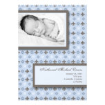 faire-part de naissance de Blue Fleur De Li Photo 