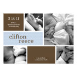 Faire-part de naissance de Cuddlebug (rose ou bleu