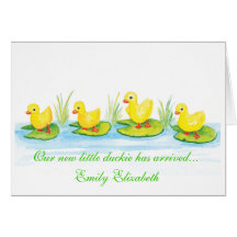 Faire-part de naissance de Duckie Cartes De Vœux