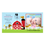 Faire-part de naissance de PHOTO d'animaux de ferm Cartes Avec Photo