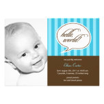 Faire-part de naissance de photo de bulle d'entret