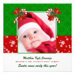 Faire-part de naissance de photo de Noël