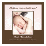 Faire-part de naissance de photo de vacances
