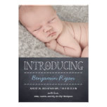 Faire-part de naissance de regard de tableau - ble