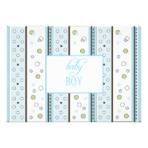 Faire-part de naissance de turquoise de Samantha