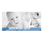 Faire-part de naissance moderne de bébé de tons photocarte personnalisée
