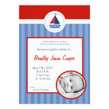 faire-part de naissance nautique de PHOTO de batea