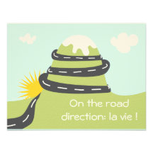 Faire-part de naissance "on the road" simple