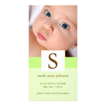 Faire-part de naissance photocarte customisée