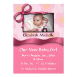 Faire-part de naissance rose d'arc