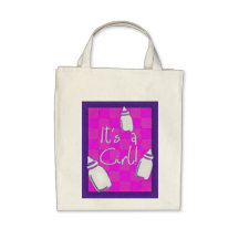Faire-part de naissance rose de damier sacs