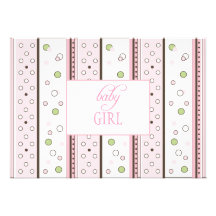 Faire-part de naissance rose de Samantha
