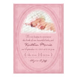 Faire-part de naissance rose d'ovales