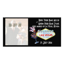 Faire-part de photo de mariages de Las Vegas Photocarte