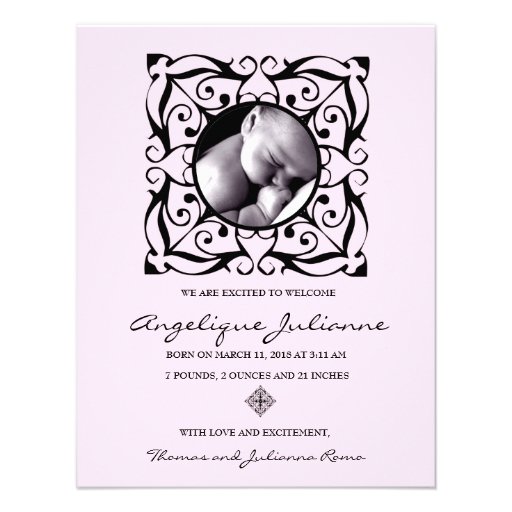 FAIRE-PART du BÉBÉ 311-EMBELLISHED