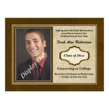 Faire-part et invitation d'obtention du diplôme de