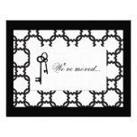 Faire-part mobile de noir et blanc personnalisable
