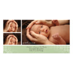 Faire-part neutre de Photocard de bébé Photocartes Personnalisées