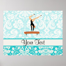 Faisceau d'équilibre de gymnastique posters