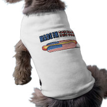 Fait chez le hot-dog patriotique des Etats-Unis T-shirt Pour Toutou