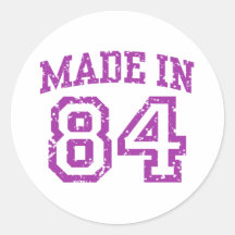 Fait dans 84 adhésifs ronds