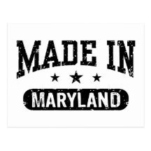 Fait dans le Maryland Carte Postale