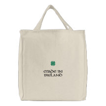 Fait dans le sac de shamrock de l'Irlande