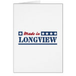 Fait dans Longview WA Carte De Vœux