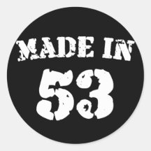 Fait en 1953 adhésif