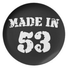 Fait en 1953 assiettes