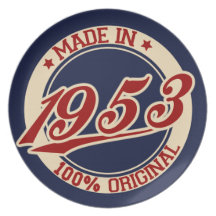 Fait en 1953 assiettes