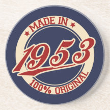 Fait en 1953 dessous de verres