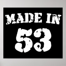Fait en 1953 posters