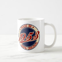 Fait en 1953 tasse à café