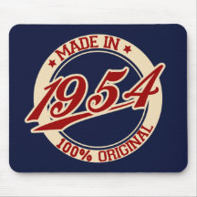 Fait en 1954 tapis de souris