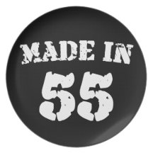 Fait en 1955 assiettes