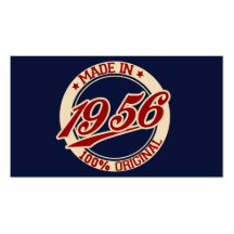 Fait en 1956 modèles de cartes de visite