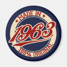 Fait en 1963 magnets pour réfrigérateur