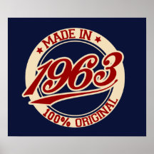Fait en 1963 posters