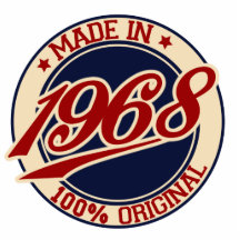 Fait en 1968 photo en relief